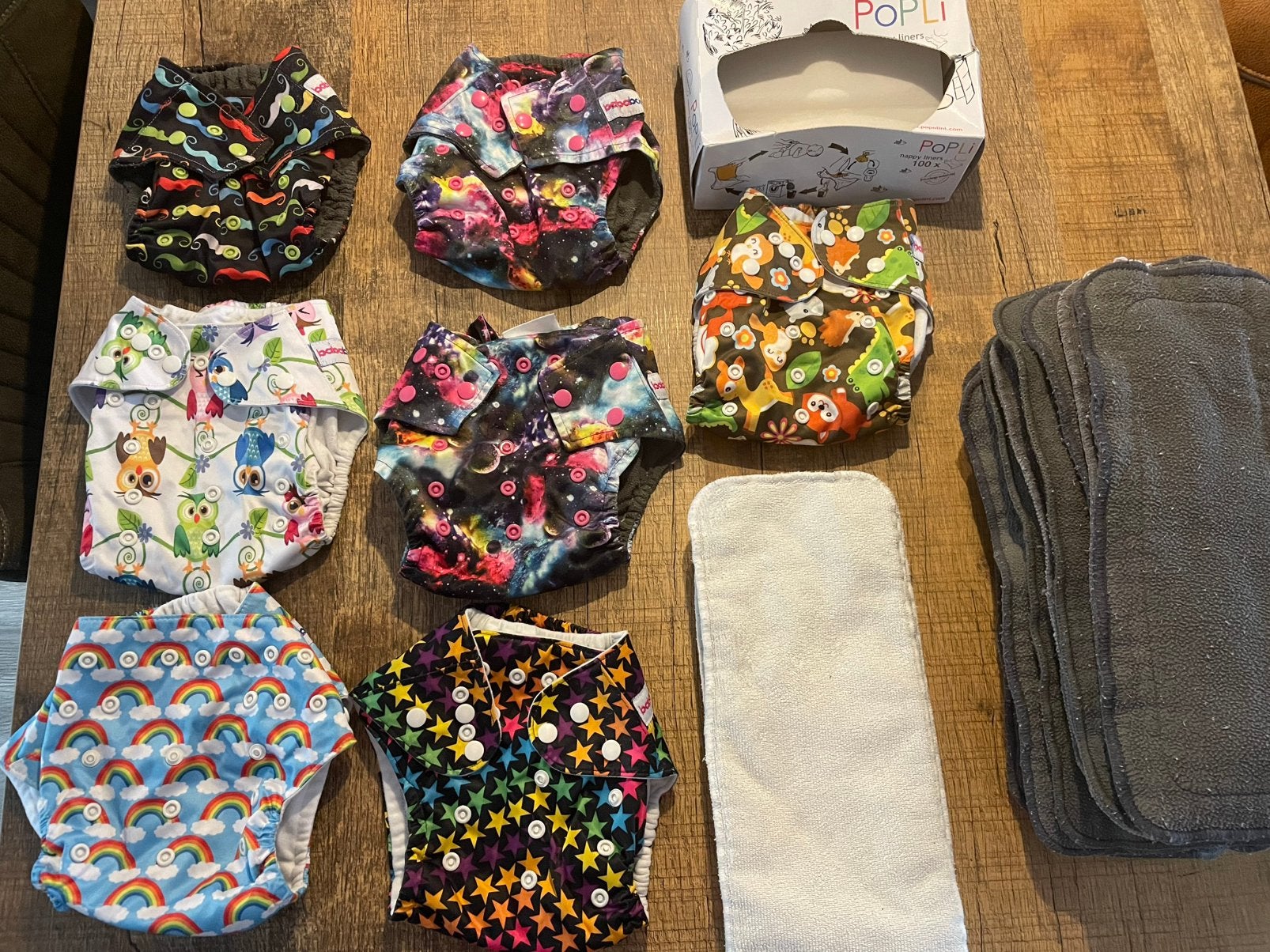 Wasbare pocketluiers Bababoe, Ophalen, Gebruikt, Jongetje of Meisje