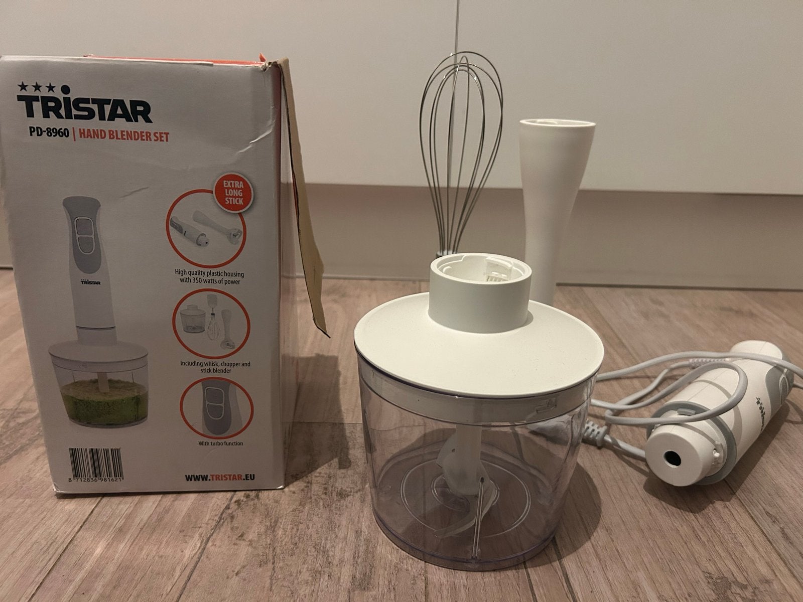 Staafmixer Tristar PD-8960, Minder dan 1 liter, Ophalen, Zo goed als nieuw, 2 snelheden