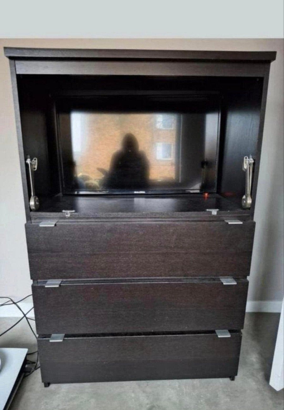 Ikea malm laden kast bruin zwart, Ophalen of Verzenden