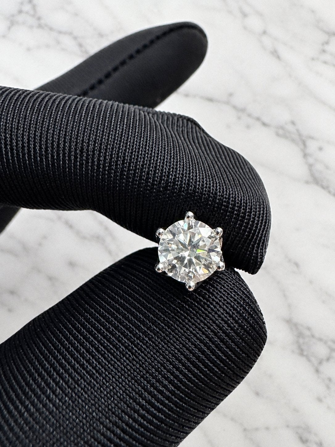 Luxe Moissanite Oorbellen 6.5mm nieuw, Sieraden, Tassen en Uiterlijk, Oorbellen, Verzenden, Nieuw, Met edelsteen, Knopjes of Stekers