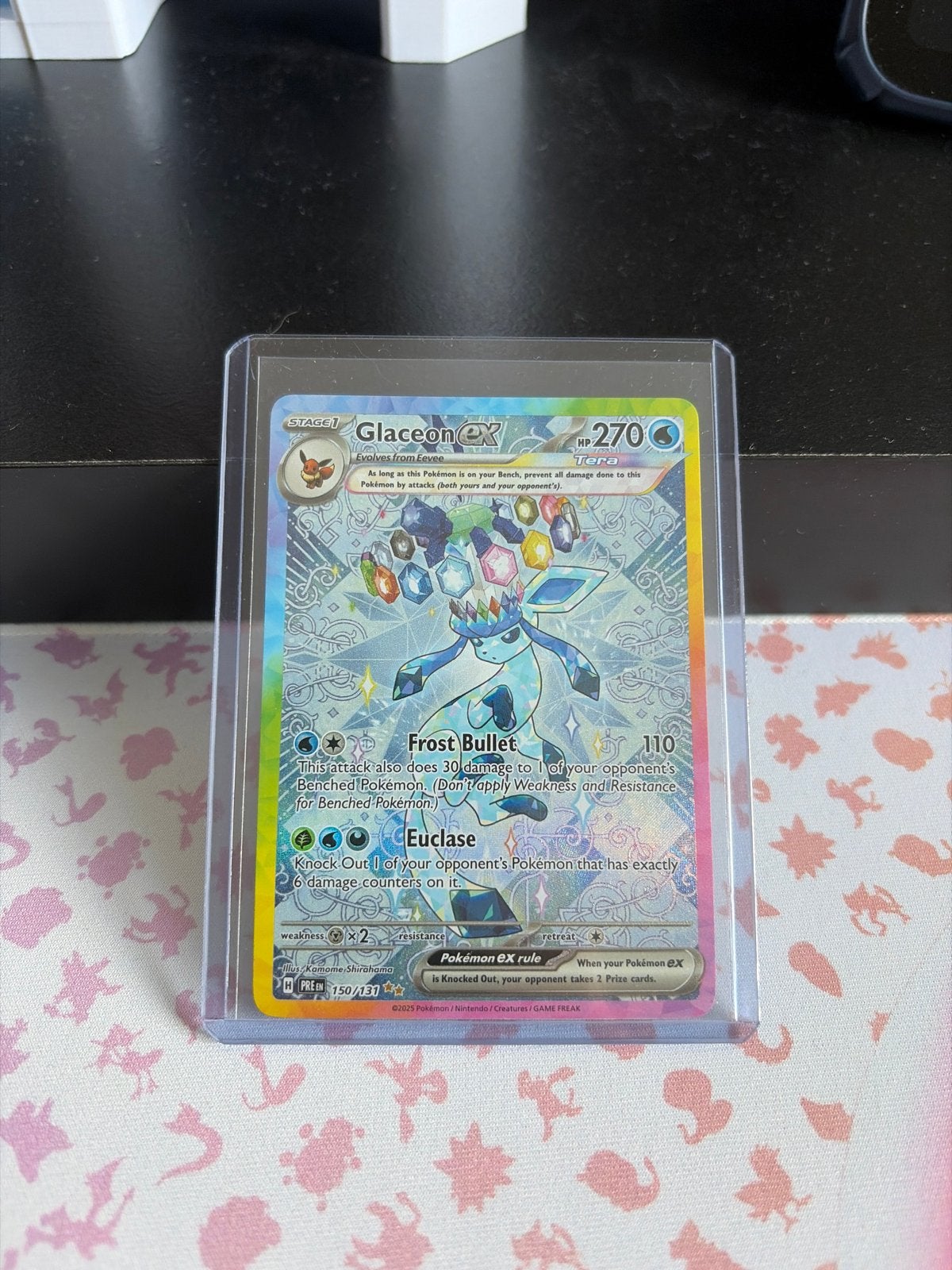 Glaceon ex 270/197 sar Pokémon kaart, Ophalen of Verzenden, Zo goed als nieuw, Losse kaart, Foil