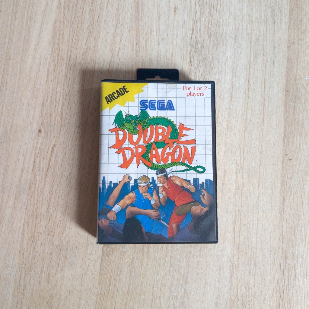 Double Dragon (Blue Label, CIB) - Sega Master System, Spelcomputers en Games, Games | Sega, Gebruikt, Vechten, Verzenden, 2 spelers