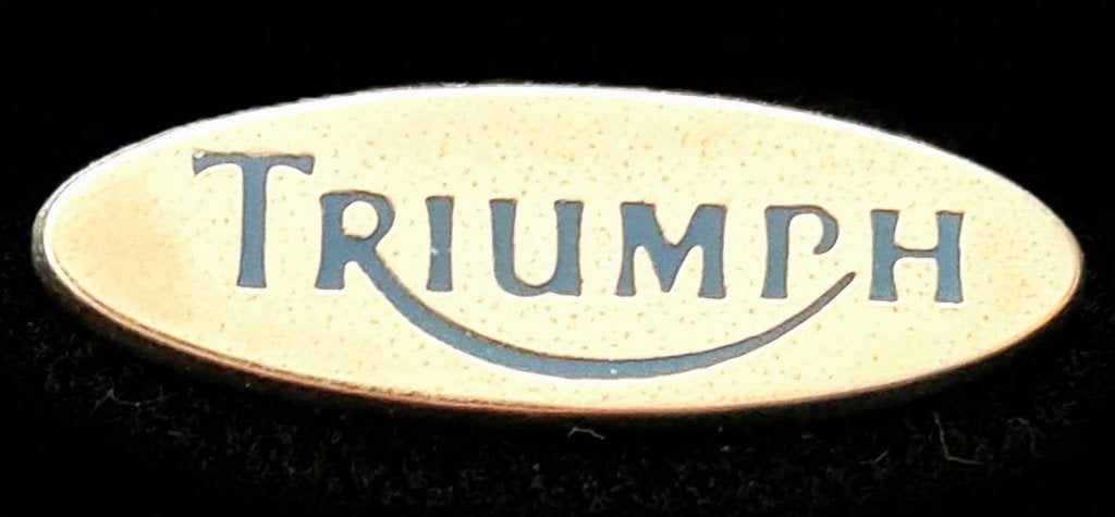 Triumph Motorcycles pin- ovaal, Verzenden, Nieuw, Transport, Speldje of Pin