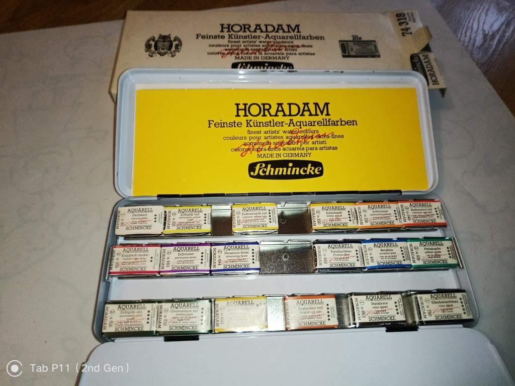 Schmincke Horadam Aquarelverf Set - 18 kleuren, Hobby en Vrije tijd, Ophalen