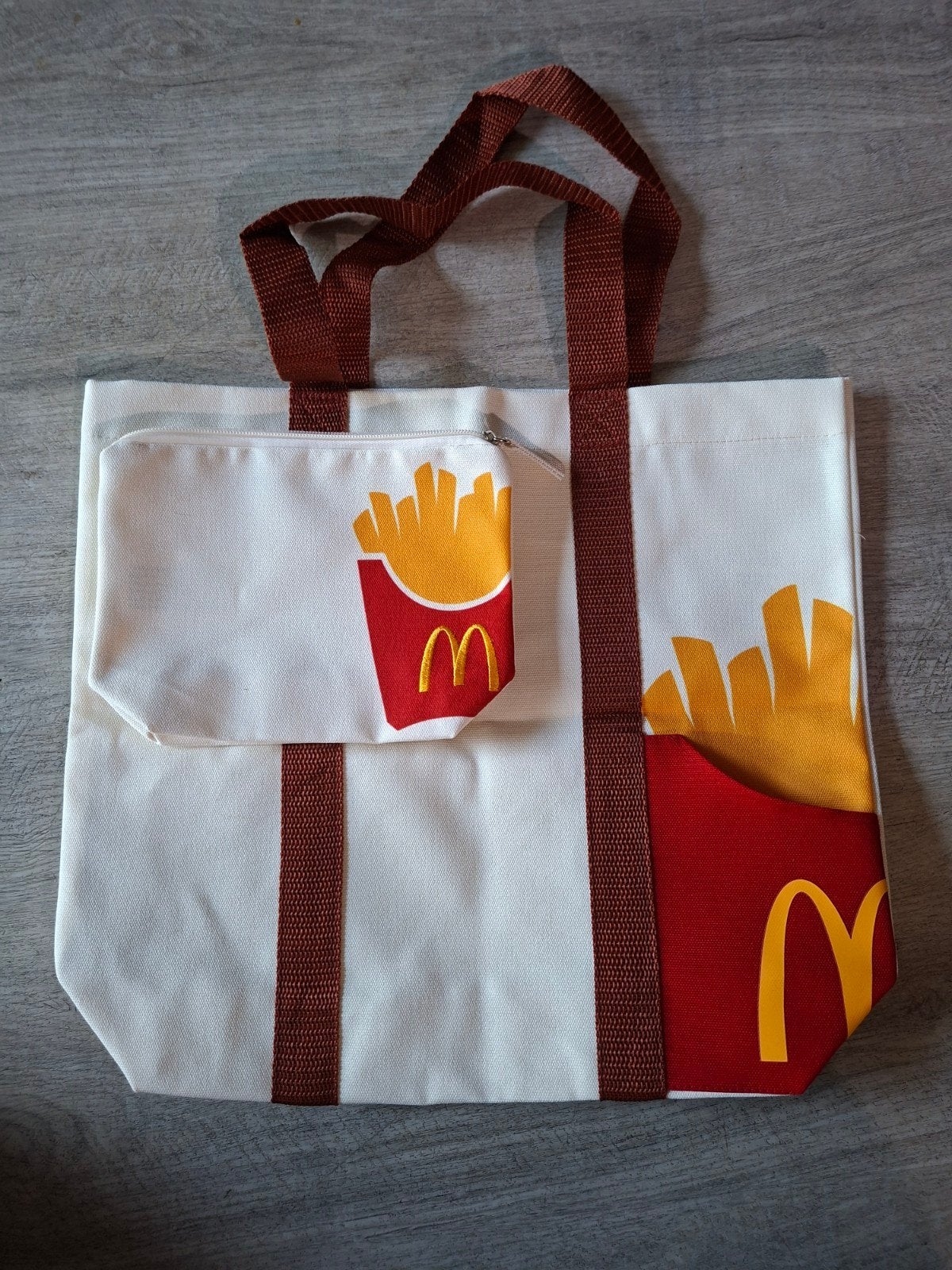 McDonald's Strandtas en Toilettas Set, 40 tot 60 cm, 20 tot 30 cm, Wit, Nieuw