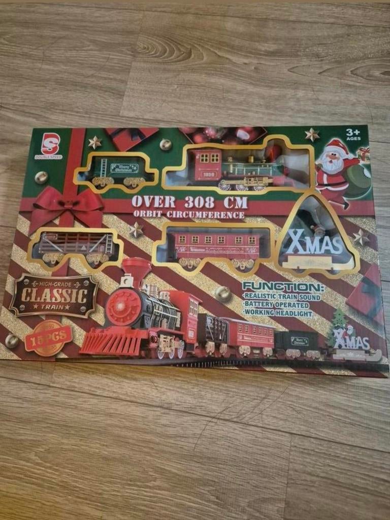 Kersttrein 3 meter lang, nieuw in verpakking, Diversen, Ophalen of Verzenden, Nieuw
