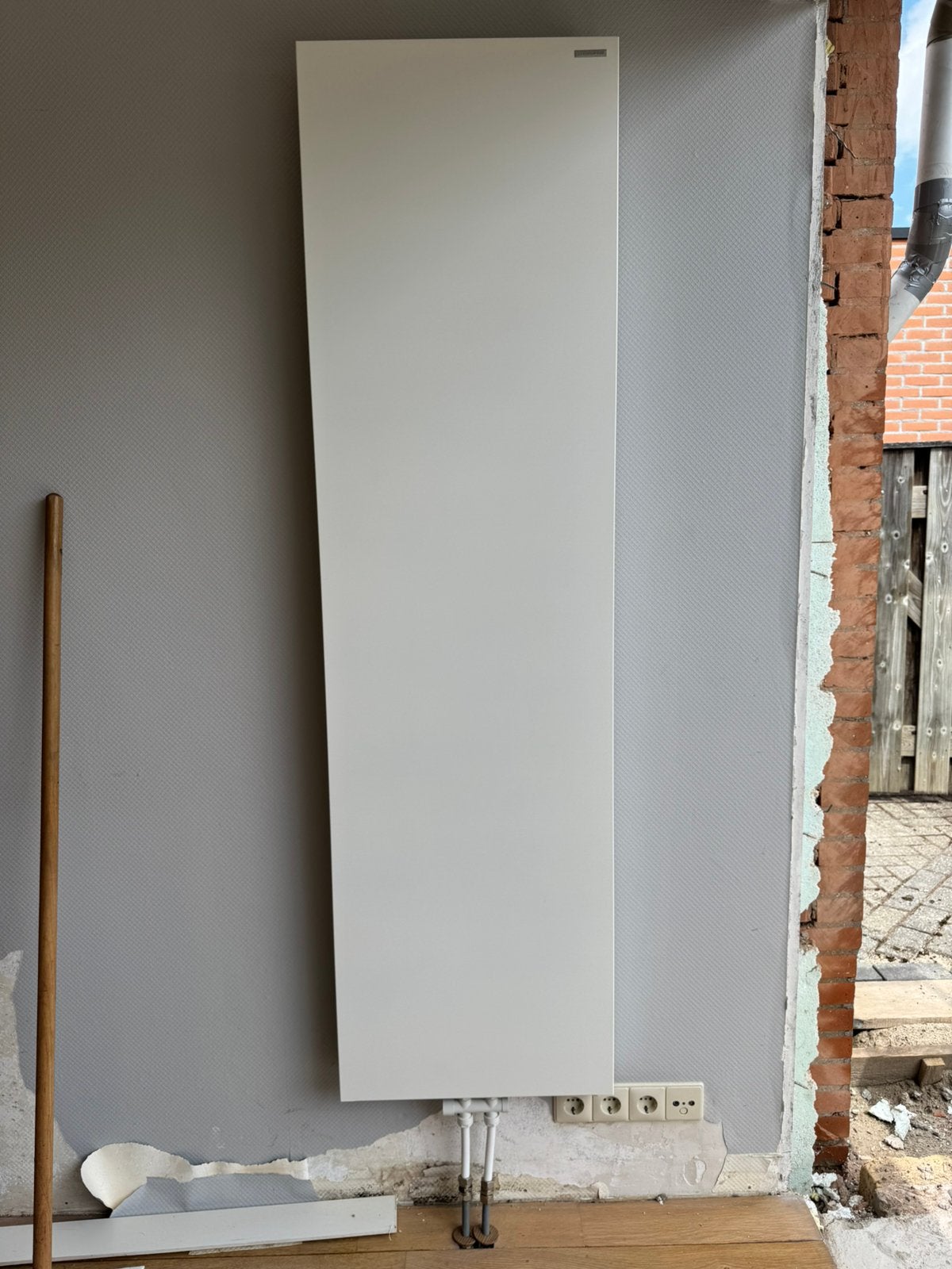 Verticale designradiator 500x1800 (wit), Ophalen, Radiator, Minder dan 60 cm, Zo goed als nieuw