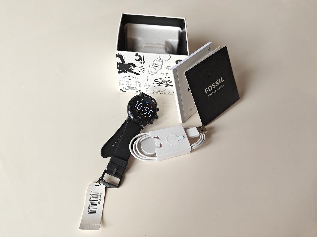 Fossil Carlyle Gen 5 smartwatch, Sieraden, Tassen en Uiterlijk, Gebruikt, Zwart, Ophalen of Verzenden, Android