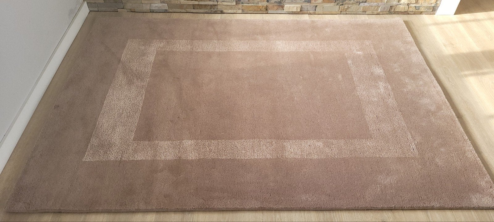 Gabbeh Window vloerkleed 170x240 wol beige taupe nieuw!, Beige, 150 tot 200 cm, Ophalen of Verzenden, Comfortabel kwaliteit stijlvol rust warm