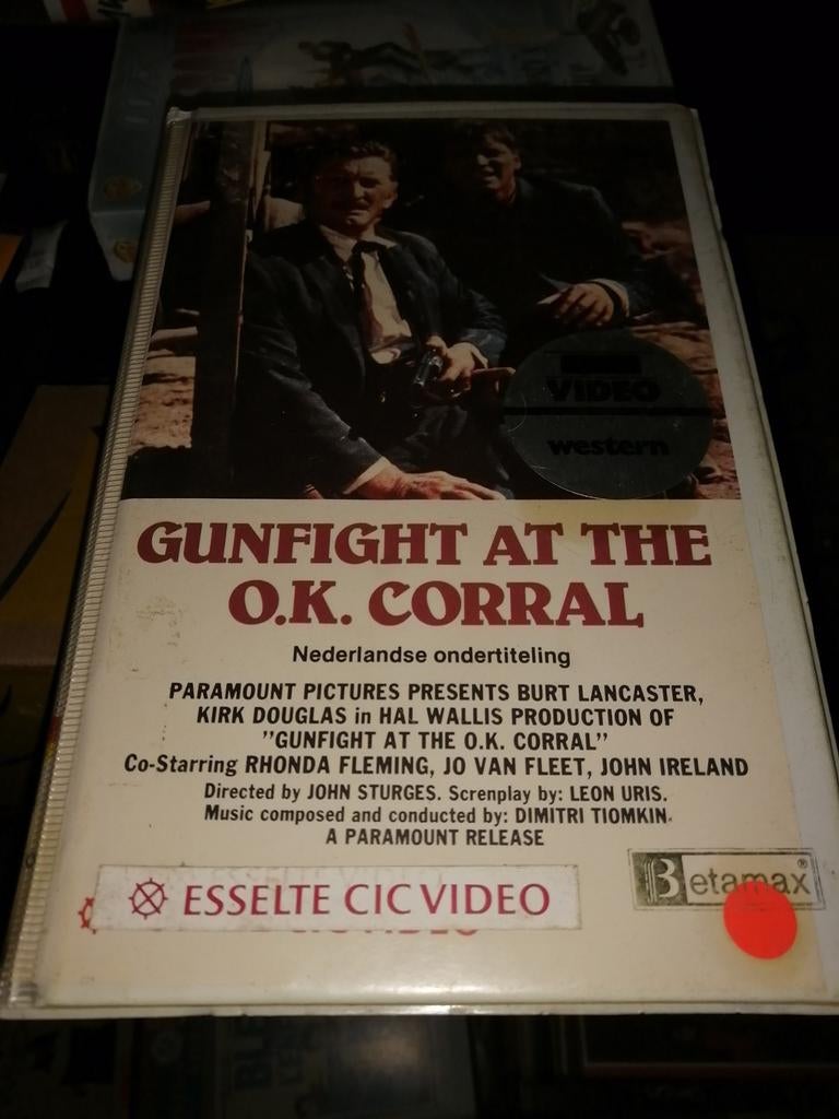 Betamax ex-rental - Gunfight At OK Corral, Vanaf 16 jaar, Ophalen of Verzenden, Gebruikt, Horror
