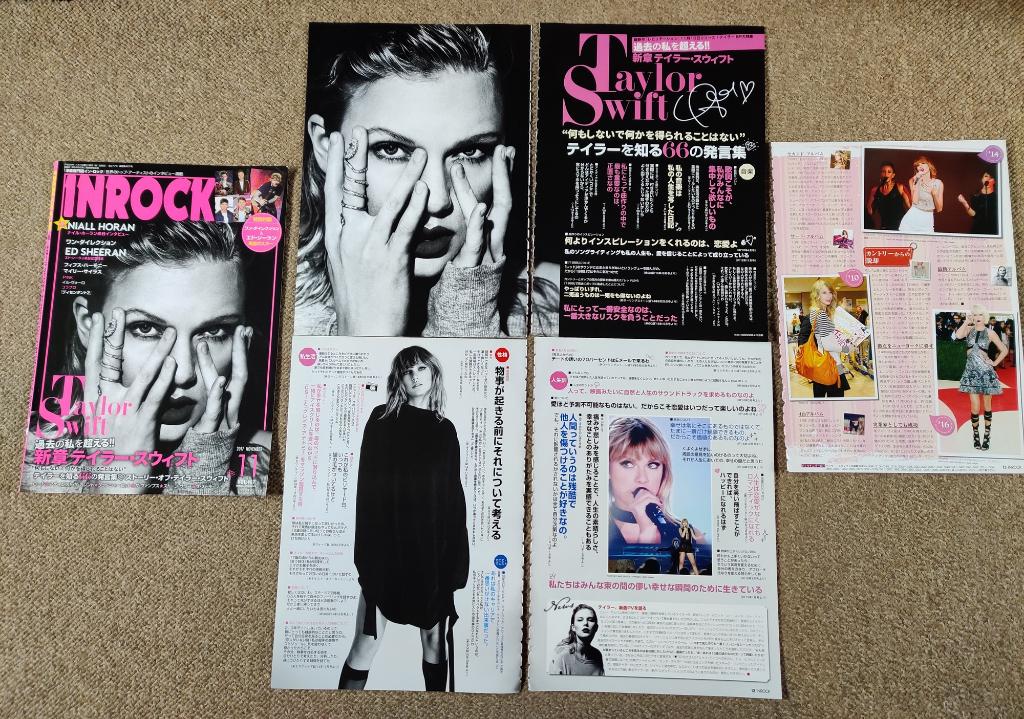 taylor swift japanse knipsels / interview inrock magazine, Verzenden, 1980 tot heden, Buitenland, Knipsel(s)