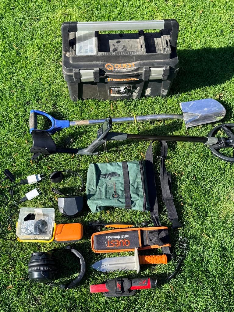 XP Deus X35 Metaaldetector met complete zoekuitrusting, Gebruikt, Meer dan 30 cm, Ophalen of Verzenden, Discriminatie metaaldetectie