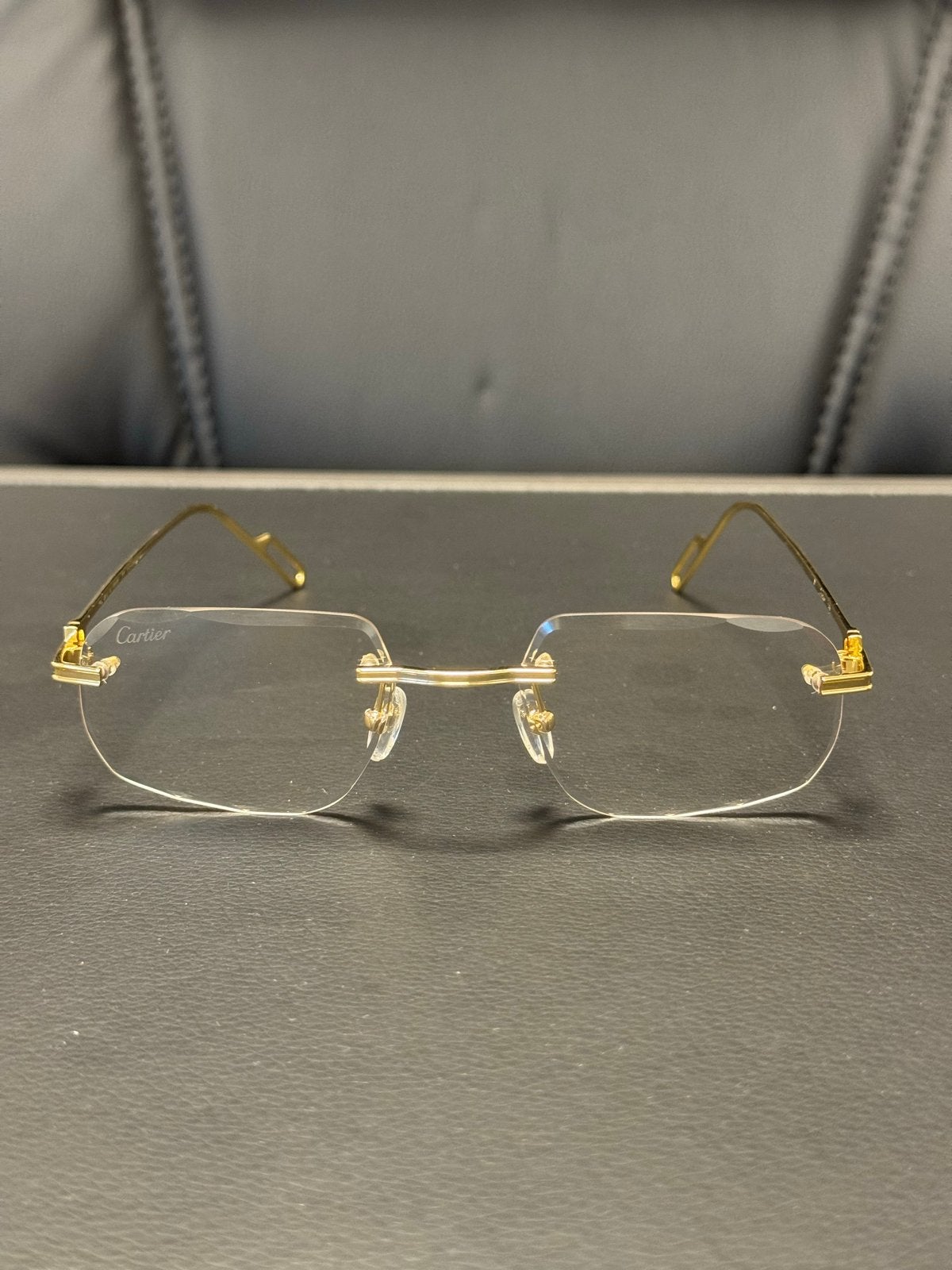 Cartier bril op sterkte - Gouden montuur, Overige merken, Geel, Ophalen of Verzenden, Zo goed als nieuw