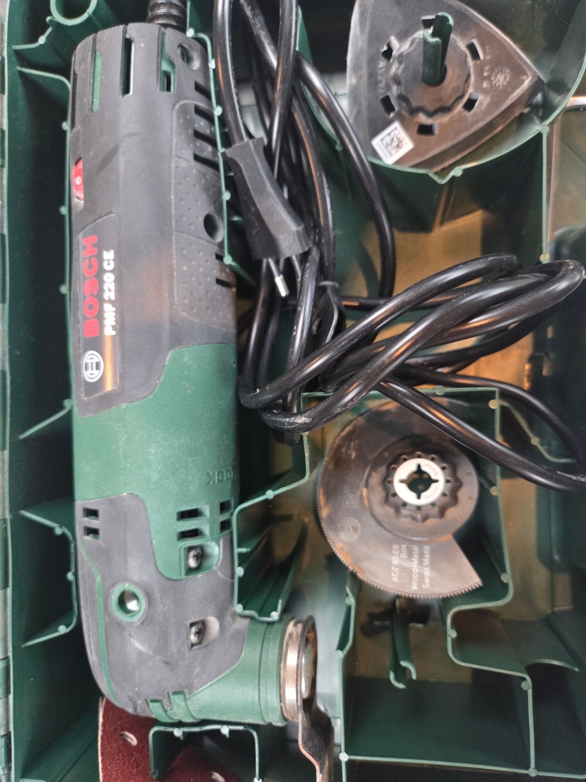 Bosch PMF 220 CE Multitool in koffer, Ophalen of Verzenden, Gebruikt, Multitool, Bosch