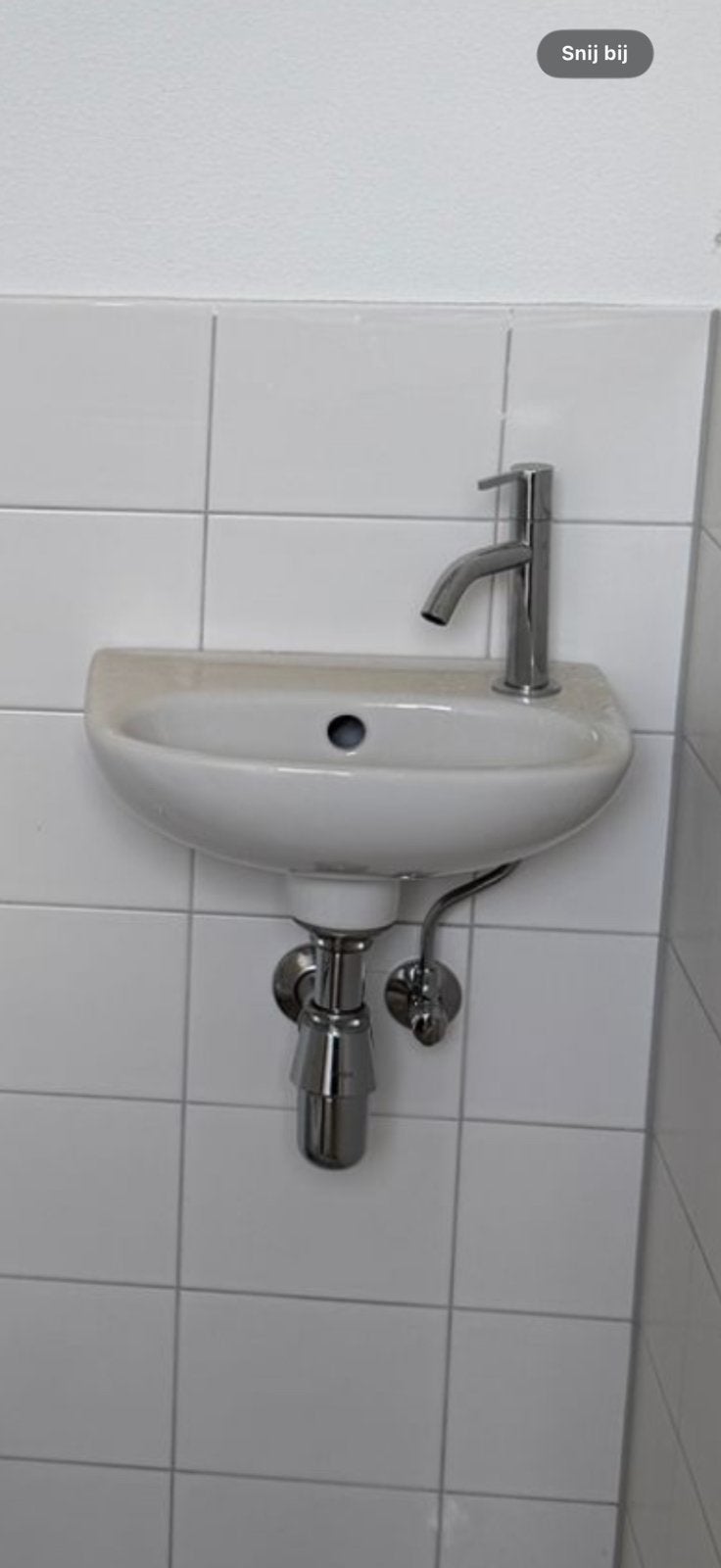 Fonteintje toilet gloednieuw uit nieuwbouwhuis, Doe-het-zelf en Verbouw, Sanitair, Ophalen, Zo goed als nieuw, Toilet
