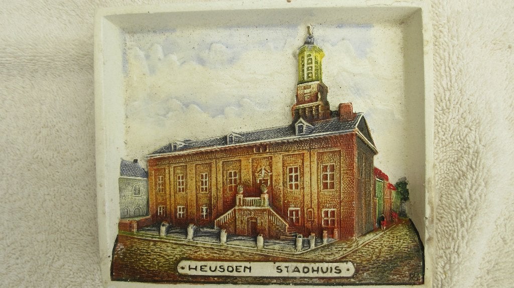 Hobra  Relief Tegel Heusden, Ophalen of Verzenden