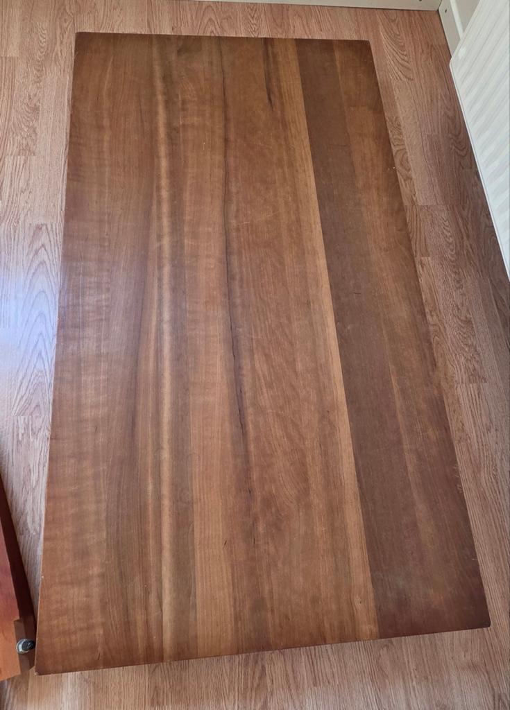 Salontafel kersenhout Hans Daalder 140x70, Ophalen, Gebruikt, 100 tot 150 cm, 50 tot 100 cm