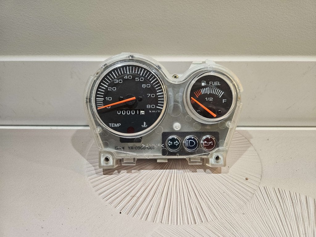 Km teller set Yamaha Aerox Model 2003 zwarte plaat Nieuw Nos, Overige typen, Niet ingevuld, Nieuw, Ophalen of Verzenden