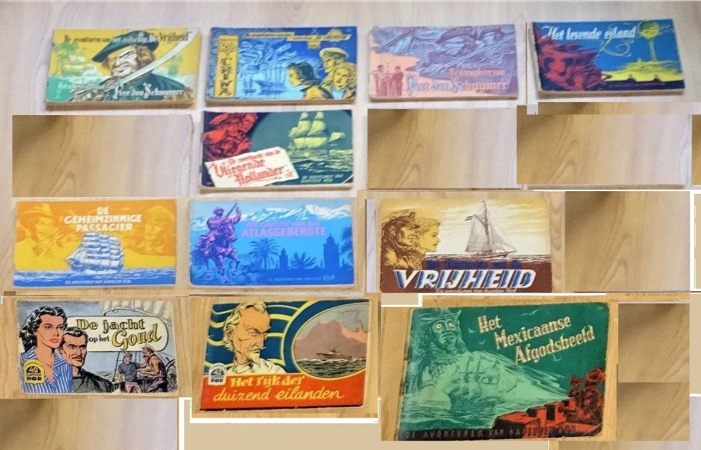 Kapitein Rob boekjes, 11 stuks, Meerdere stripboeken, Ophalen of Verzenden, Gelezen