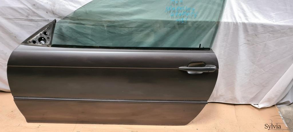 Deur Portier links BMW 3 serie E46 Coupe Cabrio Silbergrau A, Gebruikt, -, Deur, -