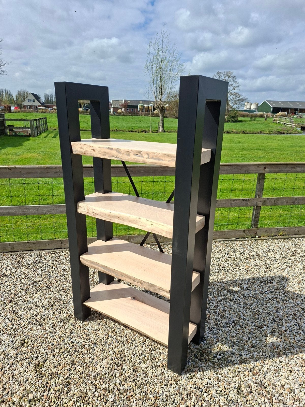 XXL BOOMSTAM BOEKENKAST NIEUW, Ophalen, 200 cm of meer, Nieuw, Minder dan 150 cm