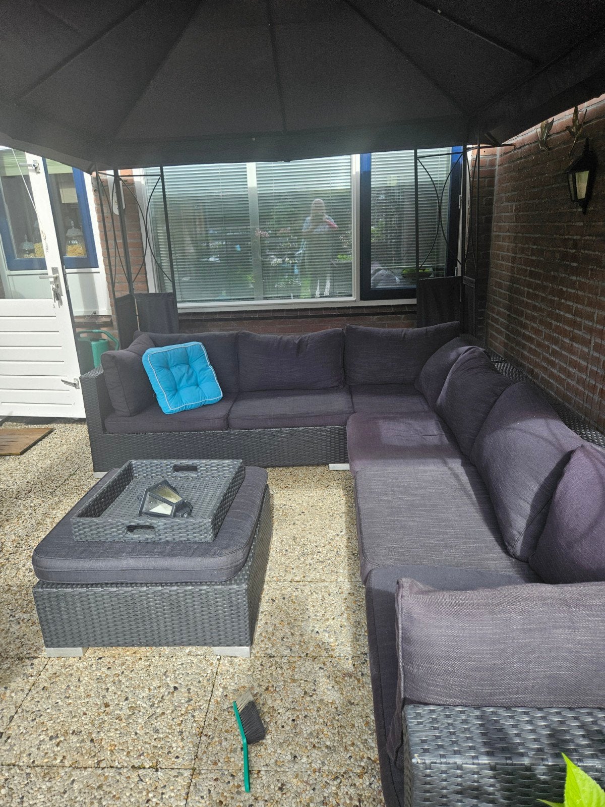Mooie loungeset met veel zitplaatsen, Tuin en Terras, Ophalen, Gebruikt, Meer dan 8 zitplaatsen, Loungeset