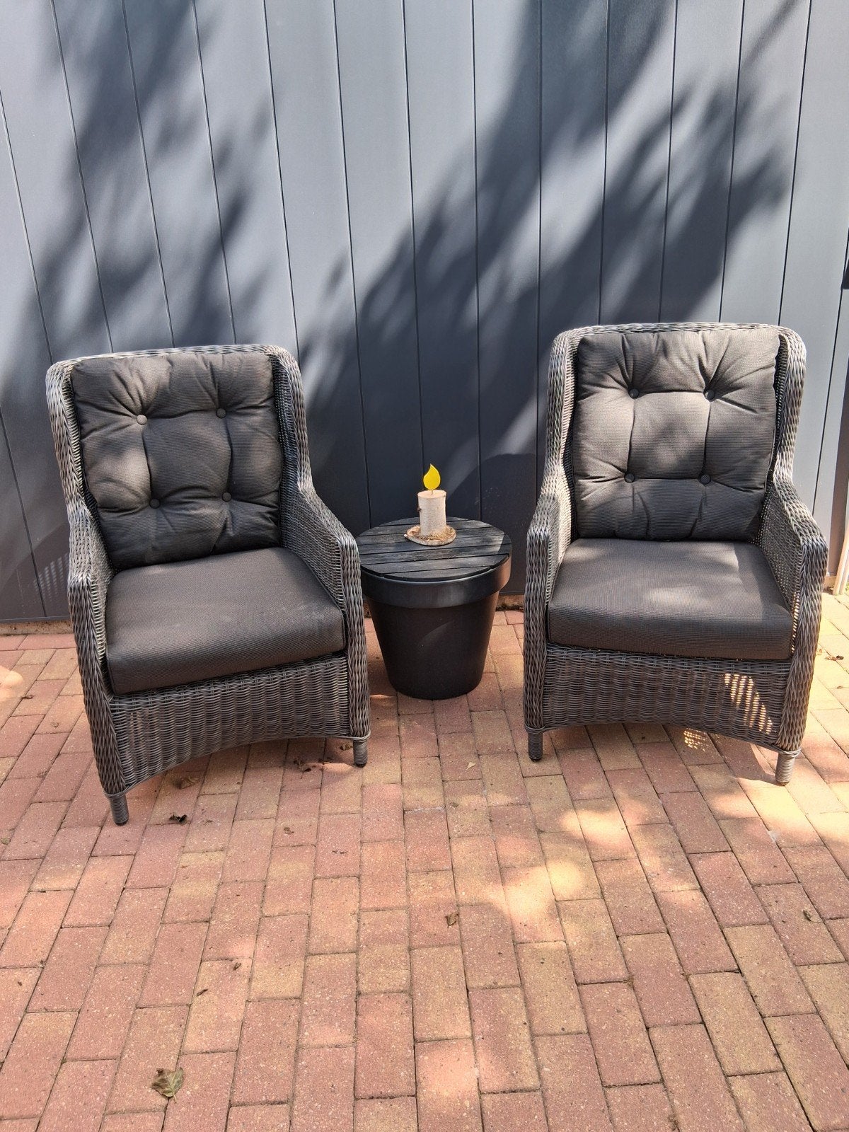 2 lounge stoelen, Tuin en Terras, Ophalen, Zo goed als nieuw, Stoel, 2 zitplaatsen