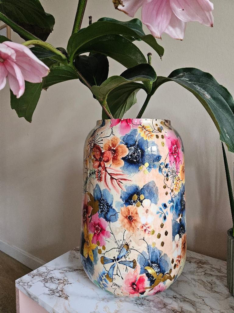 Bloempot Lammie, Huis en Inrichting, Woonaccessoires | Vazen, Ophalen, Overige kleuren, Aardewerk of Porselein, Zo goed als nieuw