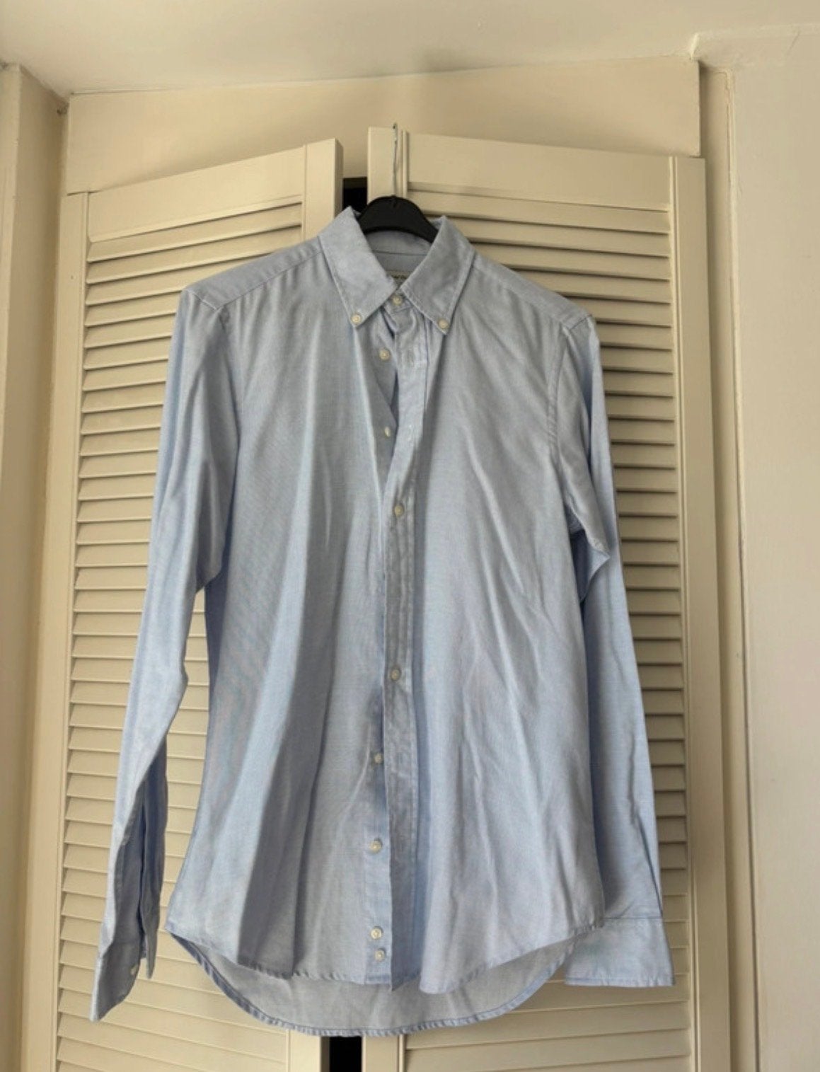 Stepping Out slim fit overhemd – maat M, Kleding | Heren, Ophalen of Verzenden, Zo goed als nieuw, Blauw, Halswijdte 39/40 (M)