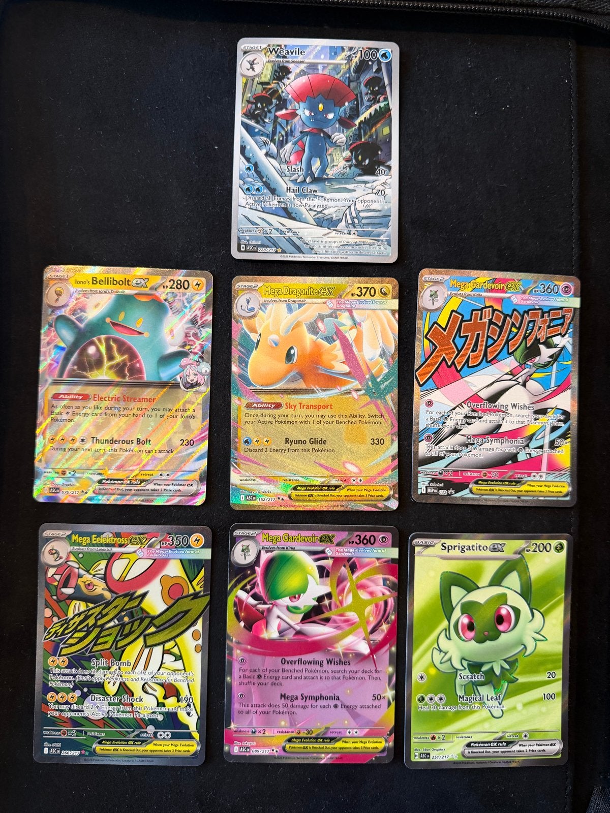 Pokemon kaarten - hits uit Ascended heroes, Hobby en Vrije tijd, Ophalen of Verzenden, Zo goed als nieuw, Meerdere kaarten