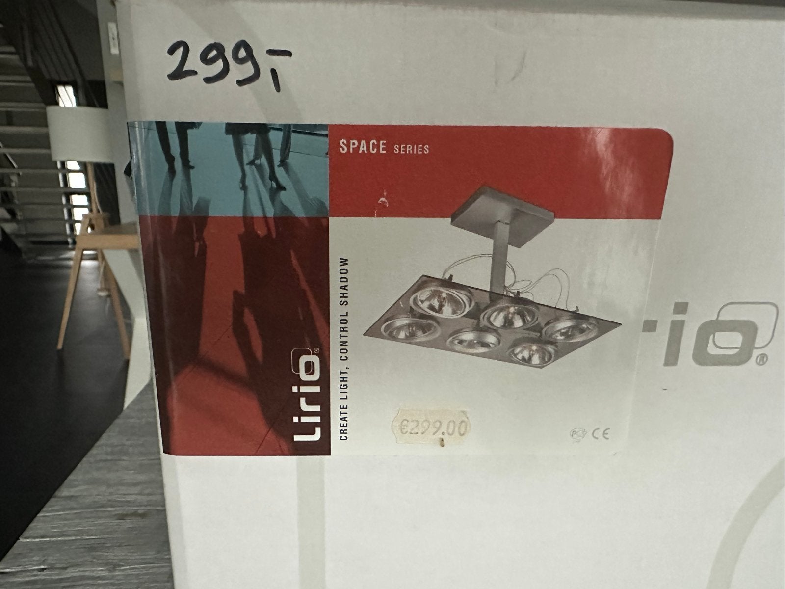 Lirio Space Series Halogeen Plafondlamp 6x50W, Ophalen, Minder dan 50 cm, Nieuw, Minder dan 100 cm