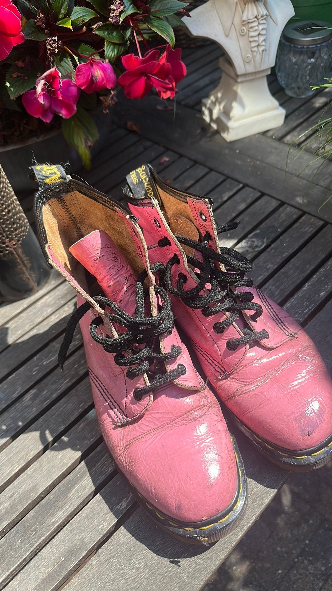 Vintage Dr. Martens 40, Ophalen of Verzenden, Zo goed als nieuw, Roze
