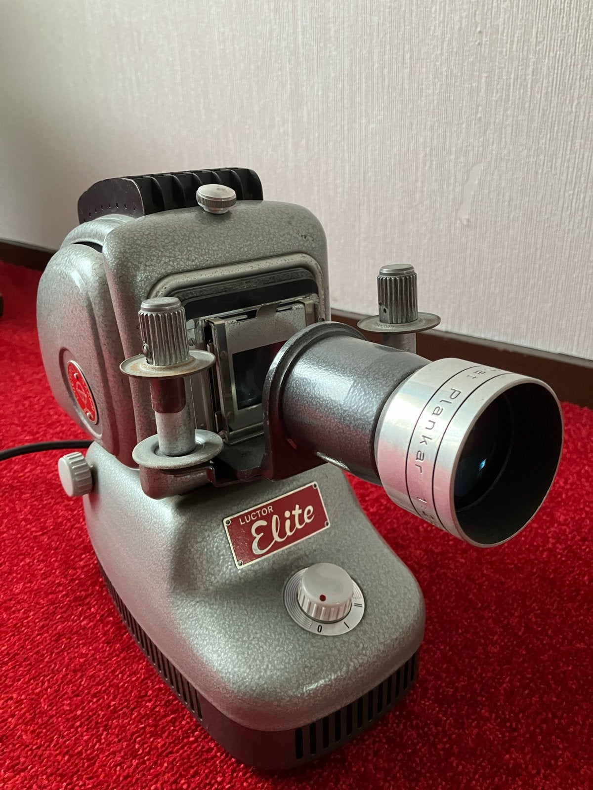 Vintage Luctor Elite Diaprojector met Koffer, Ophalen, Gebruikt