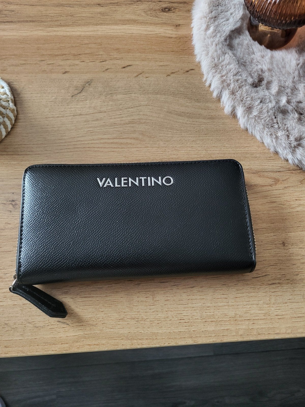 Valentino portemonnee, Ophalen of Verzenden, Zo goed als nieuw, Zwart, Overige merken