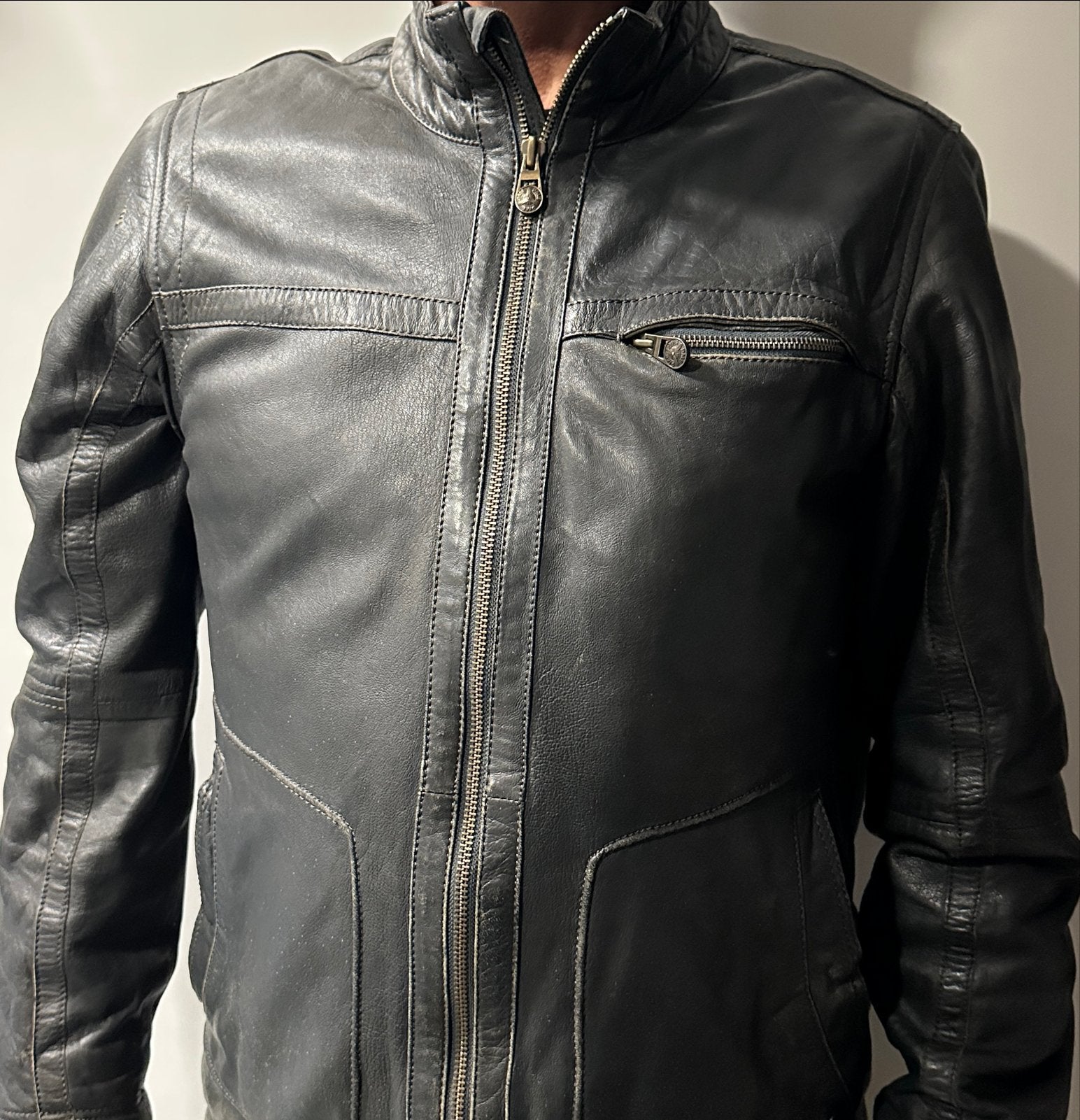 PME Legend Leren Jas - Maat XXL - Warm en Stijlvol, Ophalen of Verzenden, Gedragen, Maat 56/58 (XL), Zwart