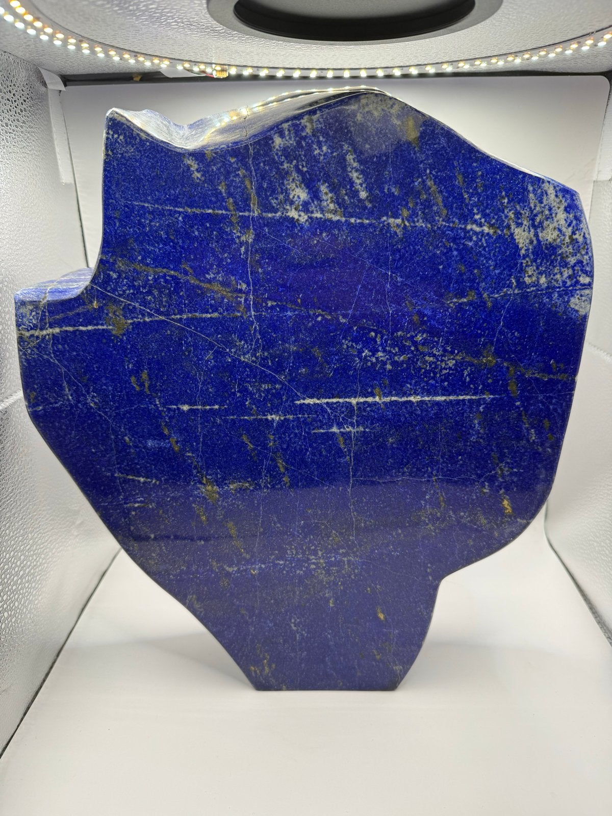Grote Lapis Lazuli Plaat - 15,2 kg, 36cm hoog, Ophalen of Verzenden, Mineraal