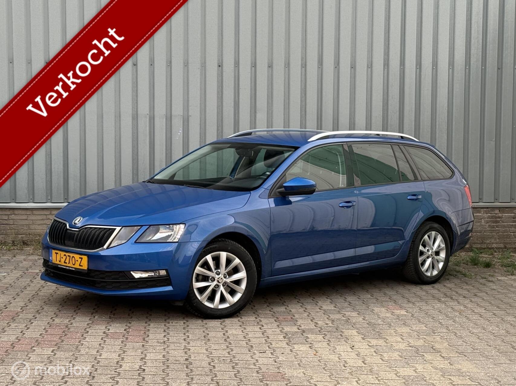 Skoda Octavia Combi 1.0TSI | Carplay | PDC | ECC | Station, Stof, Blauw, Origineel Nederlands, Handgeschakeld