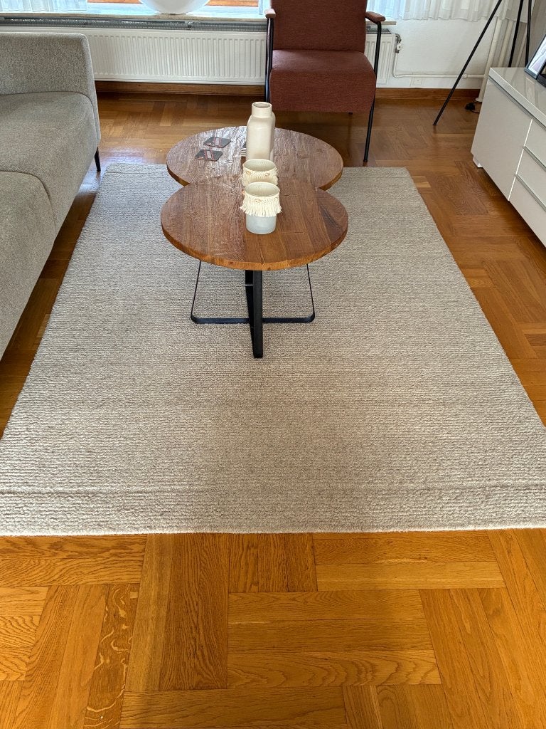 wollen vloerkleed, Huis en Inrichting, Ophalen, Gebruikt, Beige, 150 tot 200 cm