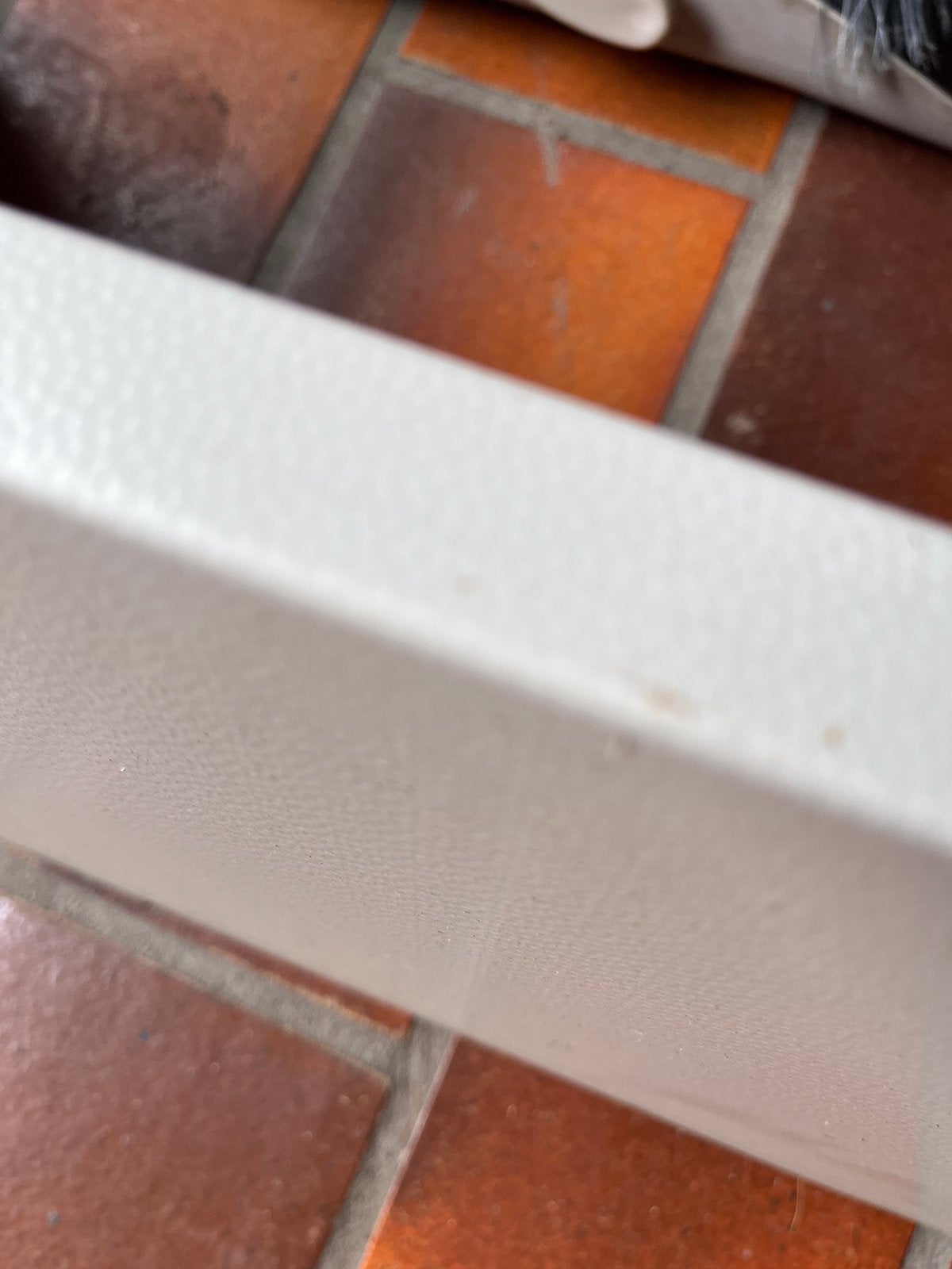 Metalen panelen met hoekrand wit, Ophalen of Verzenden, Zo goed als nieuw, Kunststof