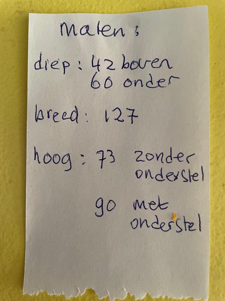 Glazen toonbank met houten lades, Huis en Inrichting, Kasten | Vitrinekasten, Gebruikt, 100 tot 150 cm, 150 tot 200 cm, Ophalen of Verzenden