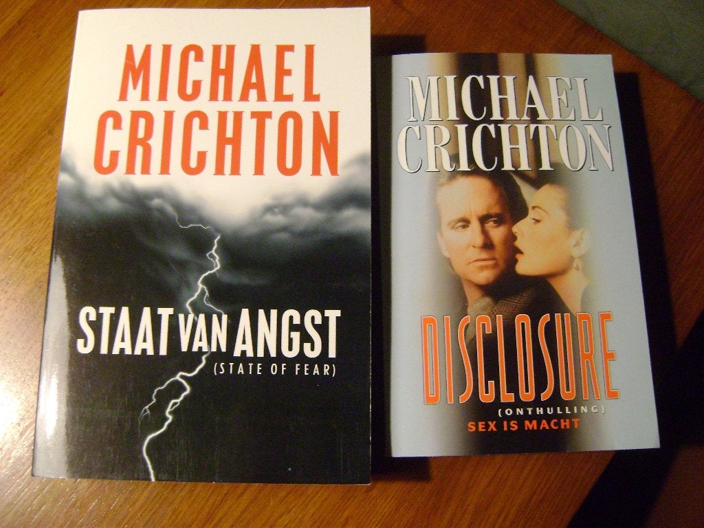 MICHAEL CRICHTON boeken (2x), Ophalen of Verzenden, Gelezen