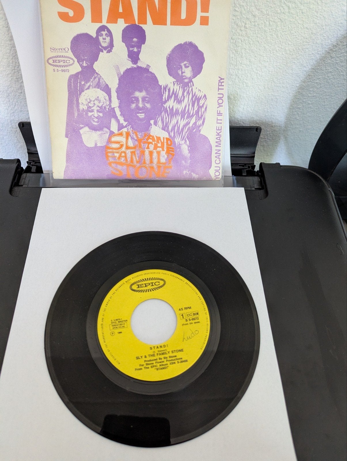 Sly and the family Stone - Stand ( vinyl single), Gebruikt, 7 inch, Single, Ophalen of Verzenden