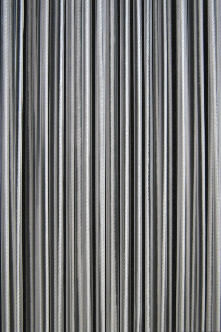 Sun Arts Palermo 589 Transparant Witte Hordeurgordijn, Ophalen, Nieuw, Wit
