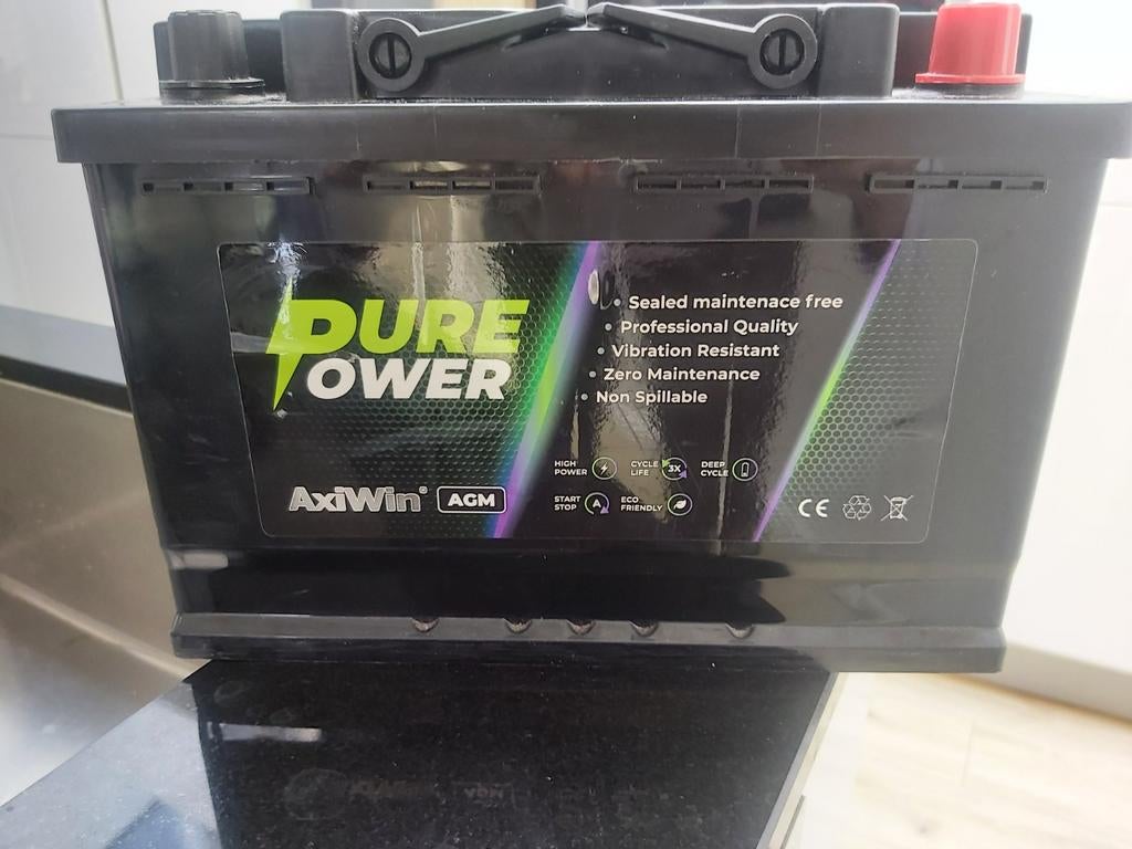 Nieuwe accu 70ah start stop AxiWin Pure Power, Ophalen, Nieuw