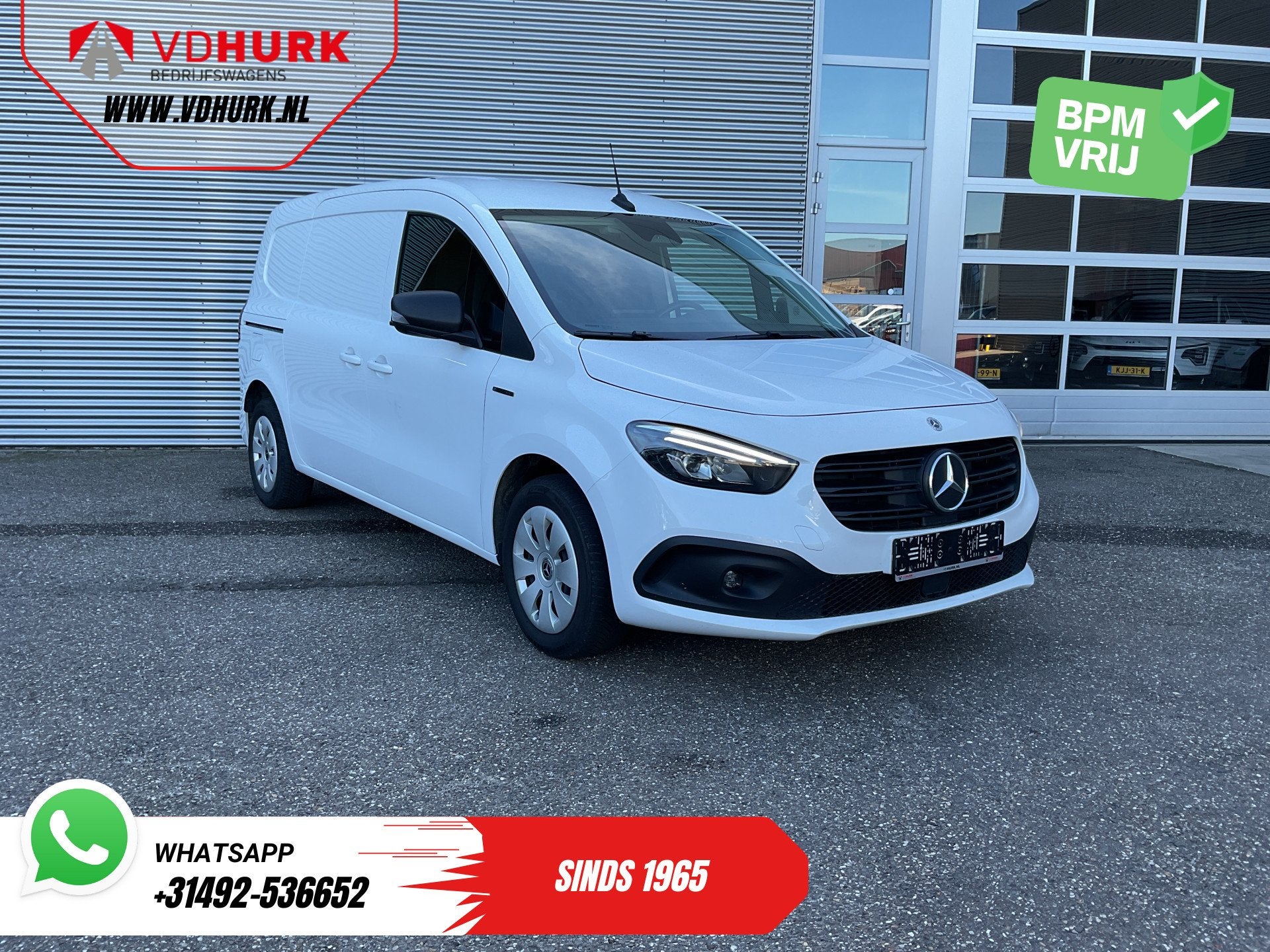 Mercedes-Benz eCitan 112 Pro L2 51 kWh 280 WLTP LED/ Snellad, Auto's, Lichtsensor, Stof, Gebruikt, 38 min