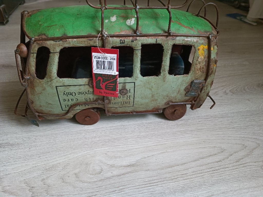 metalen bus handgemaakt varios vw volkswagen look groen, Ophalen of Verzenden, Nieuw, Groen, Metaal