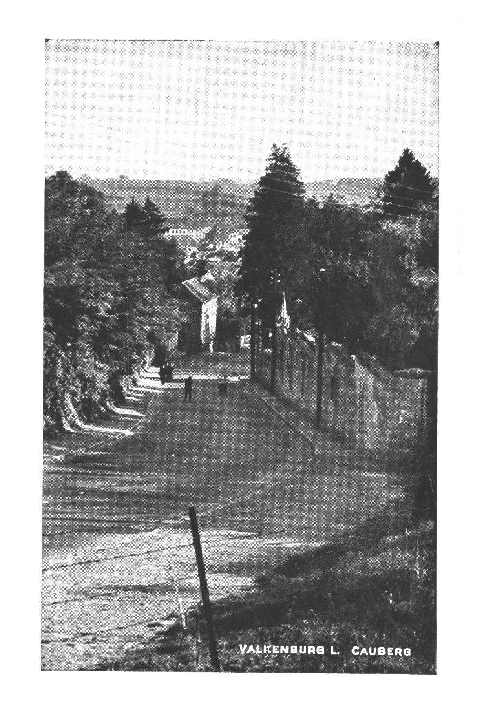 968470	Valkenburg	Cauberg	 	1955	Gelopen, Ophalen of Verzenden, 1940 tot 1960, Gelopen, Limburg