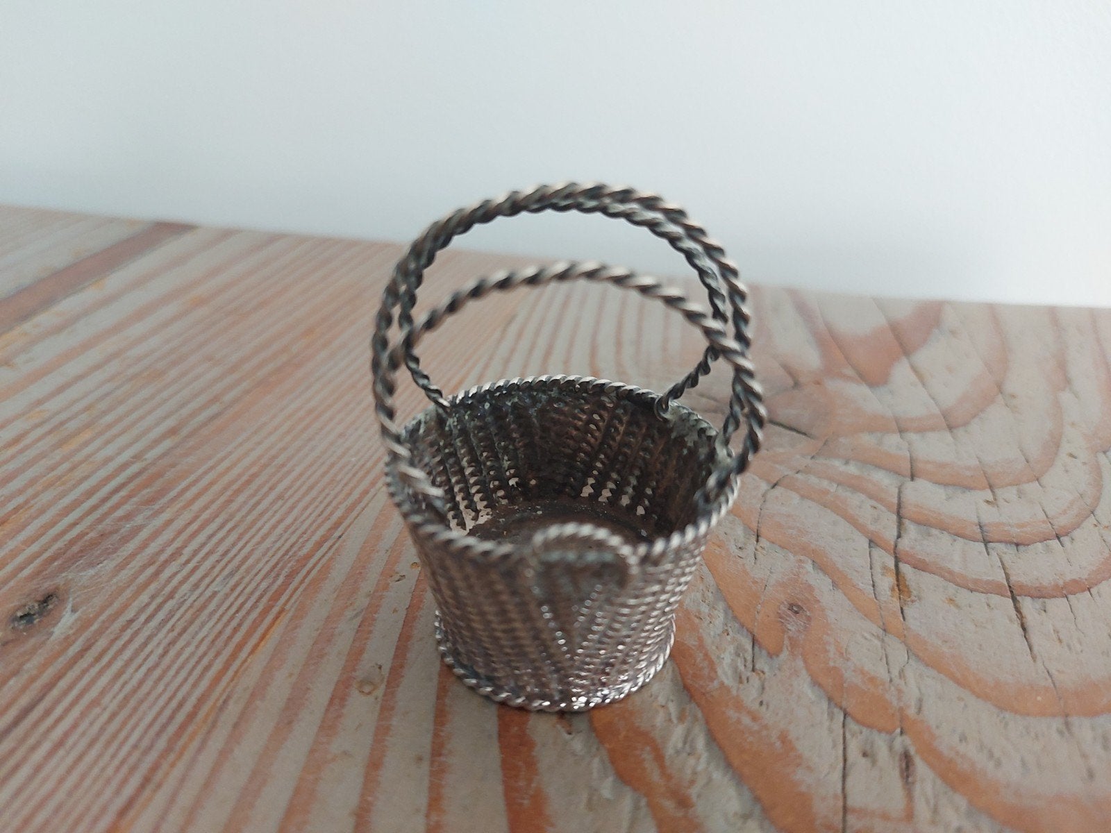 18e eeuws zilveren miniatuur luiermand, Arnoldus van Geffen, Ophalen of Verzenden