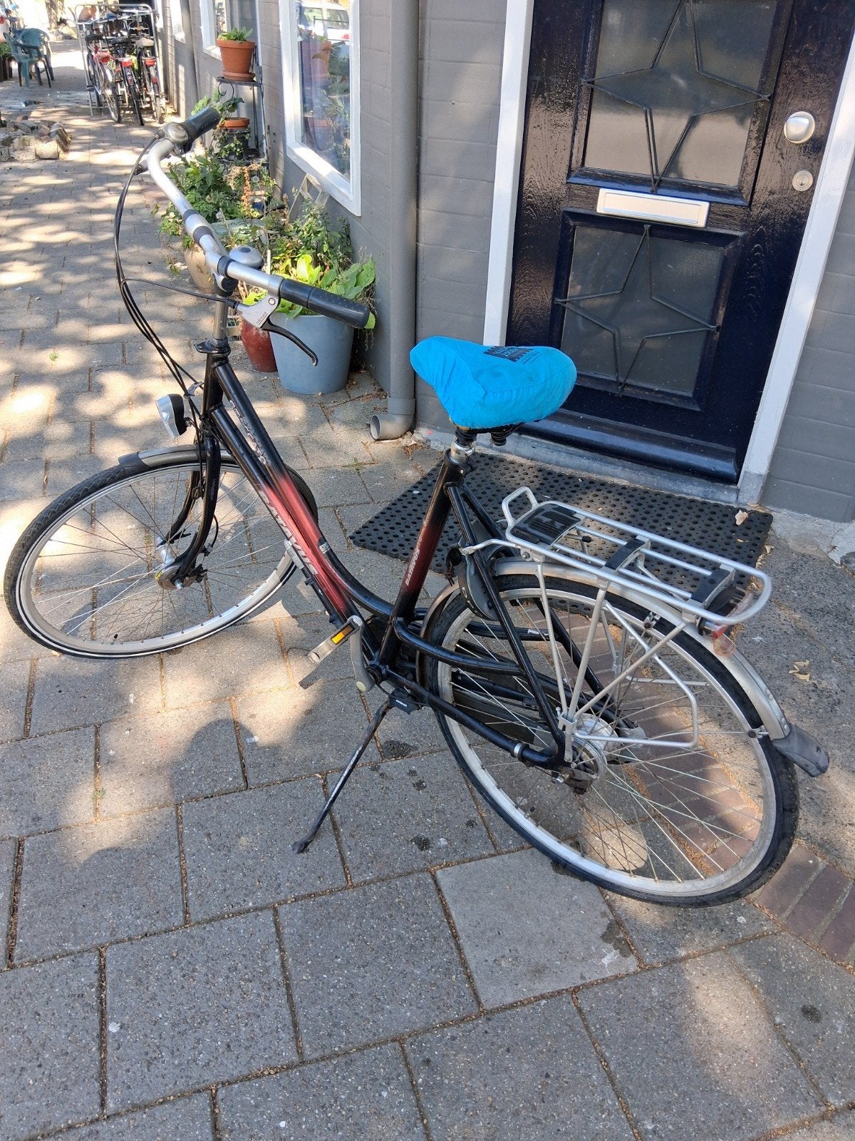 Gazelle damesfiets framemaat 60/28.7VERS. izgst.78.00 euro!!, Versnellingen, Zo goed als nieuw, Gazelle, Trommelrem