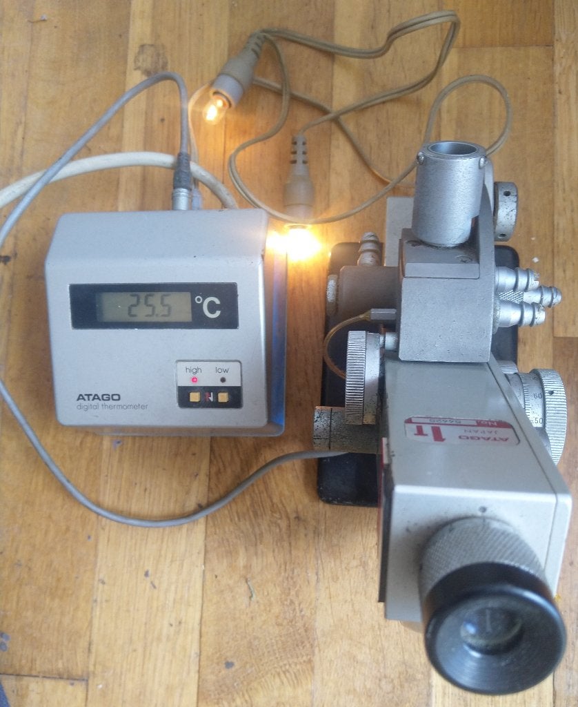abbe refractometer Atago 1T, Ophalen of Verzenden, Gebruikt